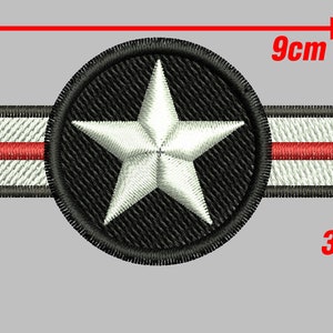 Air force embroidery design, military rank