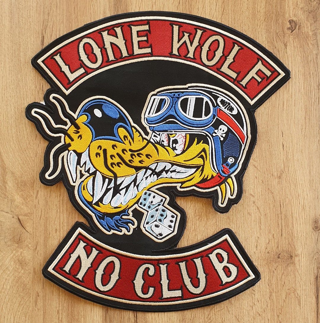Lone Wolf Embroidery Patch - Etsy