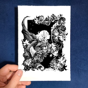 Zelda Postcard Print - The Legend of Zelda Tears of the Kingdom Poster - Zelda Bookmark - 5x7&quot; Zelda Mini Print