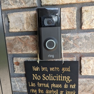 No Soliciting Sign