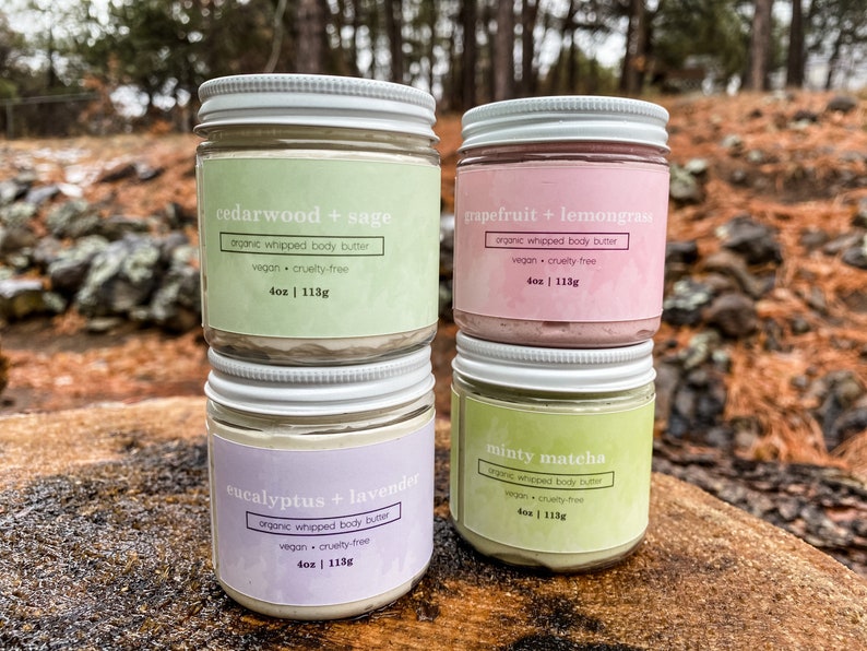 Minty Matcha Peppermint Tea Tree Organic Body Butter Etsy