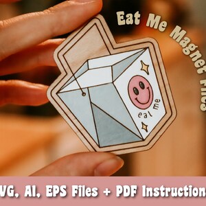 Eat Me Takeout Container Magnet SVG, Ai, EPS files - Glowforge Files - Laser Cutter Files - Fridge Magnets Svg - Funny Svg - Home Decor
