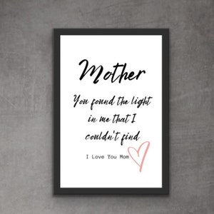 Original wall art/Gift for mom/printable poster/Sentimental gift