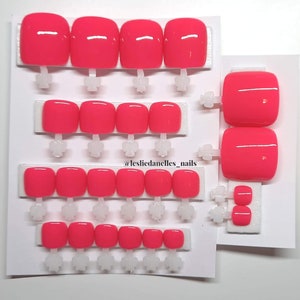 Neon Press-on Toenails | Neon  Toenails | Press On Toenails | Custom Press-on Toenails | Toenails | Press Ons | Gel Toenails