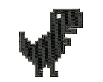 No Internet No Life Dinosaur Chrome Funny Game 8-Bit Pixel Unisex Tee T-Shirt