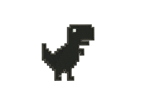 Google Chrome T-rex Game No Internet Chrome Dino Embroidery | Etsy UK