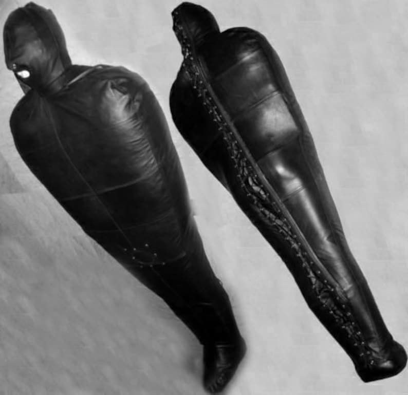Genuine Leather Handmade Bondage Sleep Sack Bdsm Restriction Etsy