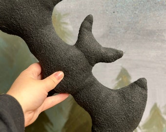 Plush Bat, Stuffed Animal, Black Bat Plushie, Halloween decor