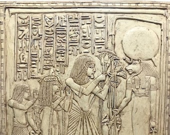 REPRESENTATION of offering to the Goddess SEKHMET