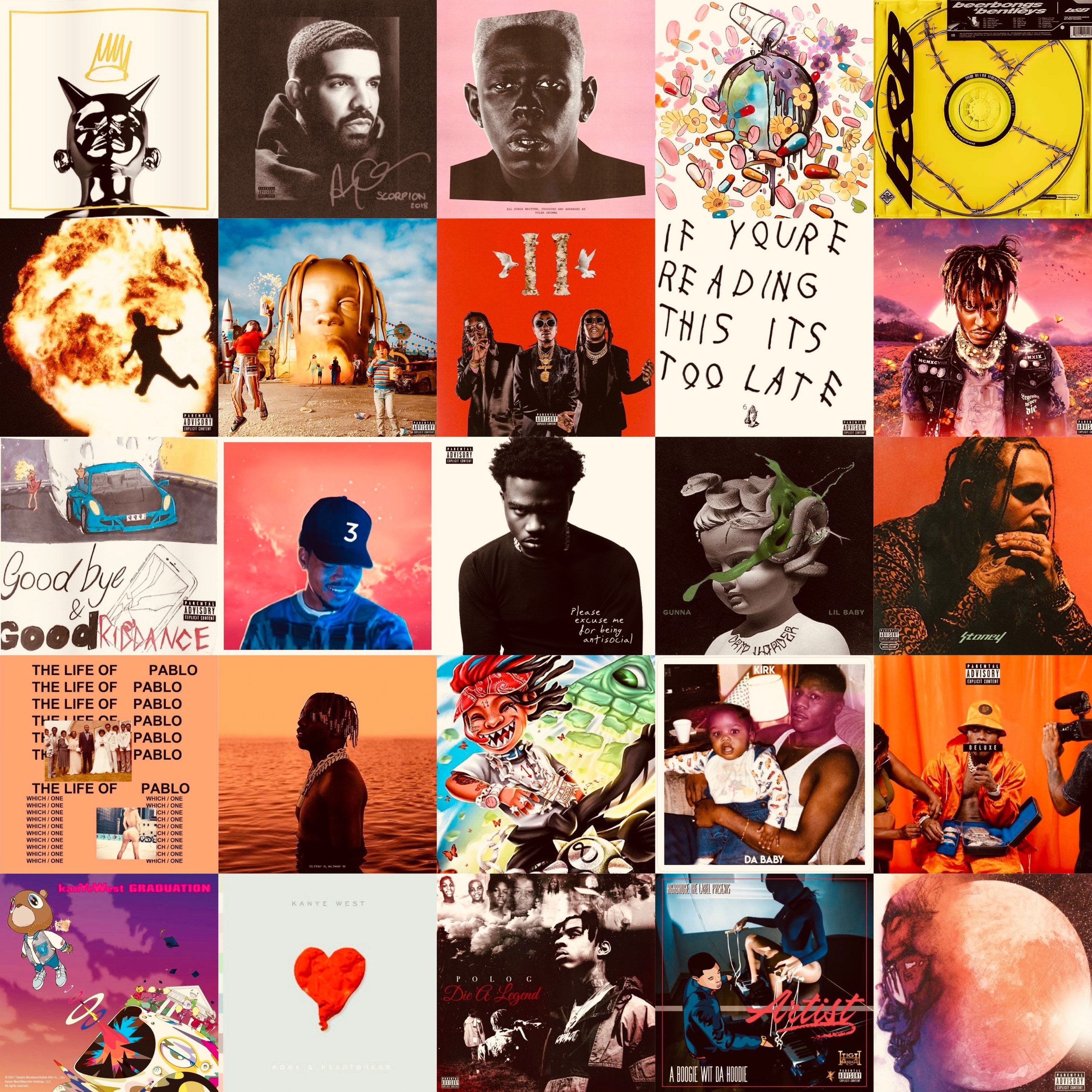 Rapper wall collage Etsy