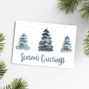 Illustrated Holiday Cards, Christmas Cards, Christmas Prints, Holiday Cards, Christmas Gifts, Christmas Tree Greeting Card, Holiday Decor