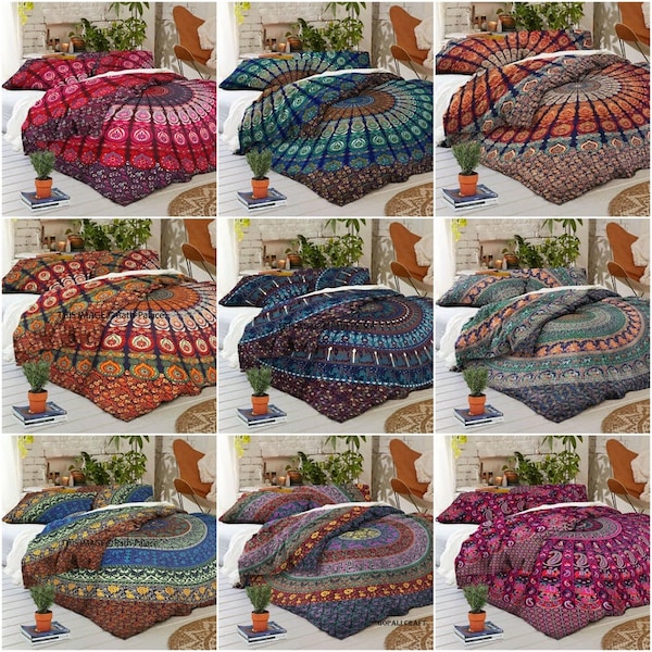 Mandala Dreams Bedding Set | Duvet Cover, 2 Pillow Cases