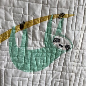 Llama quilt / sloth quilt / toddler throw / koala blanket / unisex quilt