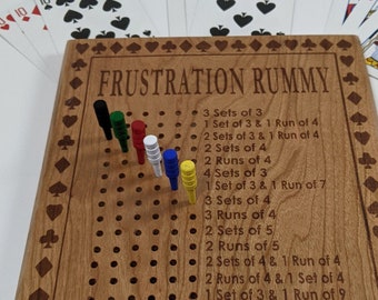 Frustration Rummy Game Box Set. Rummy Card Game. Message for - Etsy