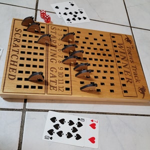 Horse Racing Game. Personalized, Solid  wood