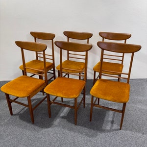 Set of 6 Danish Design 1960's dining chairs