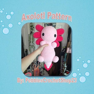 Large Crochet Axolotl Pattern, In US crochet terms