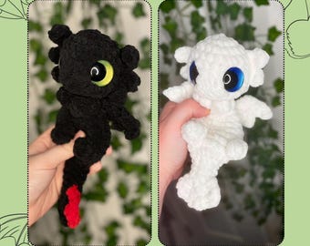 Mini Fury Dragon crochet pattern, Beginner/Intermediate pattern, Downloadable pdf crochet pattern, Written in US terminology
