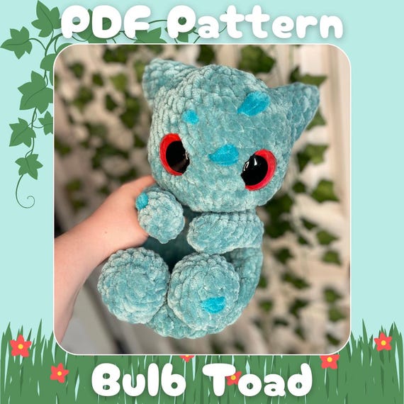 8 Bulbasaur Crochet Patterns 1 Crochet Bulb Toad snuggler pattern. Intermediate level