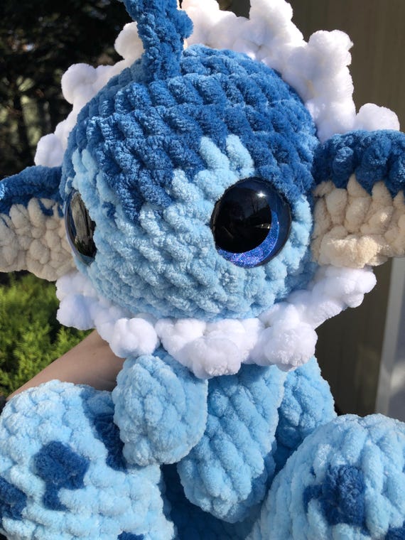 Crochet Water Fox Snuggler, Intermediate Pattern, Downloadable Pdf