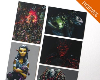 Postcard Set - Miniature Art #04