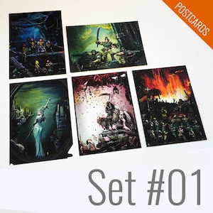 Postkarten Set - Miniatur Kunst #01