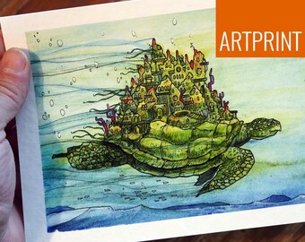 Artprint - Deep Sea Turtle