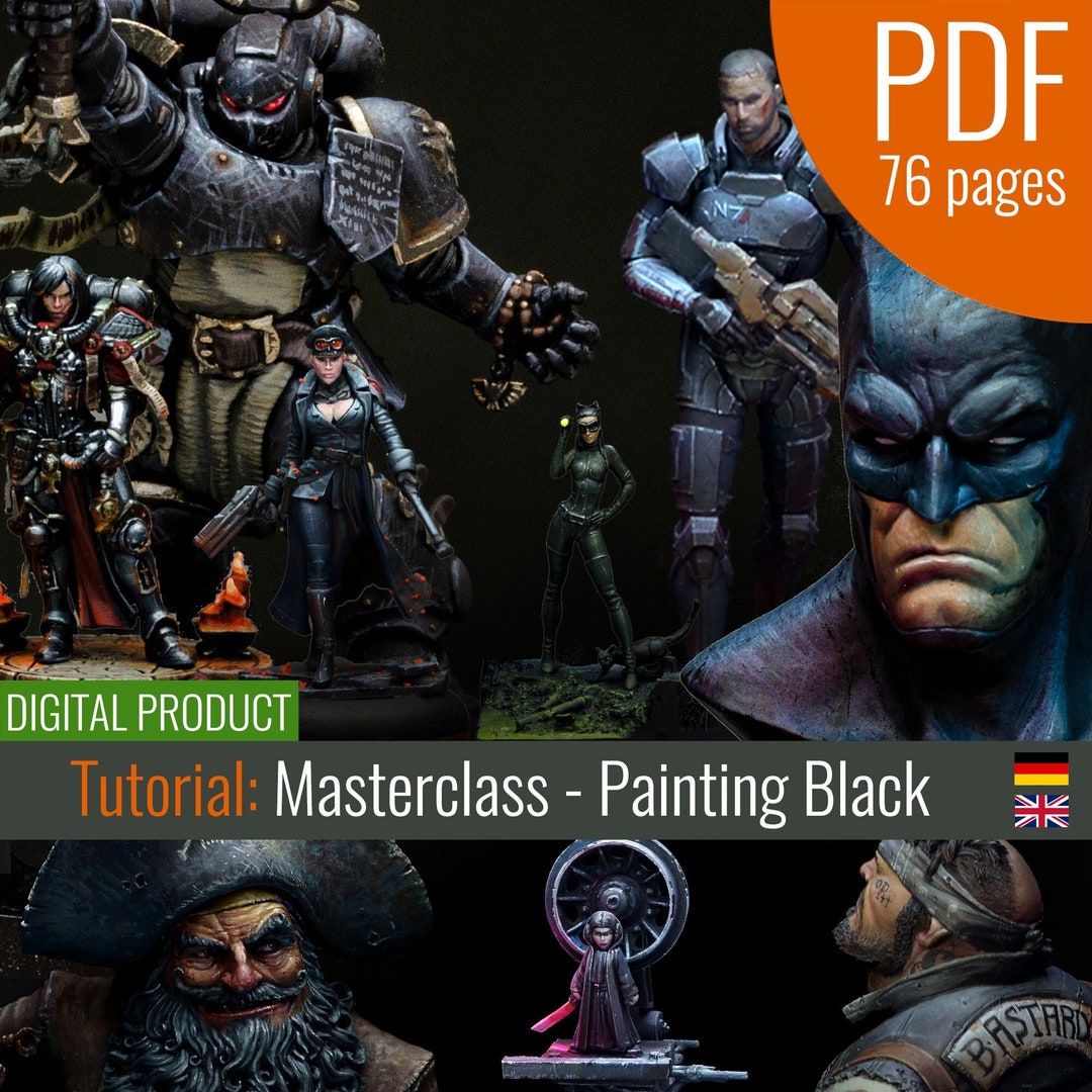 Tutorial - Masterclass: Painting Black - Etsy