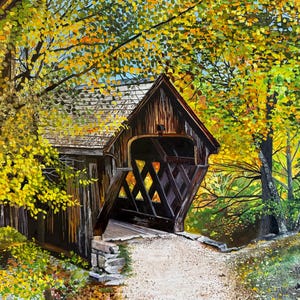 Henniker Bridge in Autumn