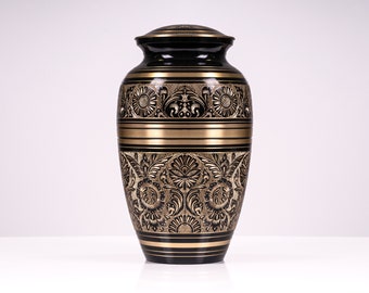 Black Beauty I Brass Cremation Urn | Etsy