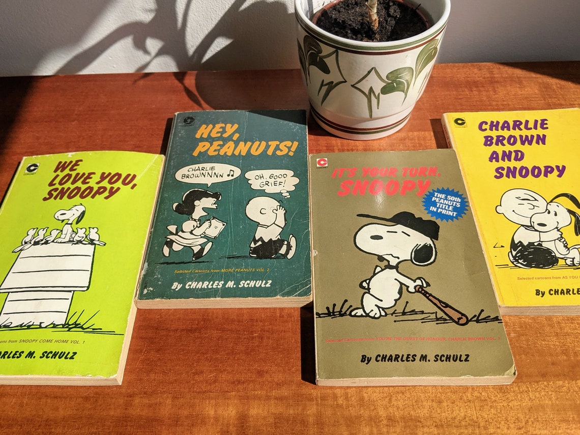 Vintage Peanuts Books Charles M Schulz Charlie Brown Etsy