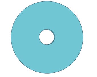 Circle Clay Extruder Disc | Geometric Polymer Clay Tool | Circle Shape Die Plate | Clay Rope Cutter Insert | Jewelry & Craft Supply