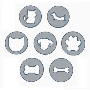 Set #20 - Pets: 7 Extruder Discs