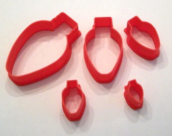 Christmas Light Bulb Cookie/Fondant/Clay Cutters