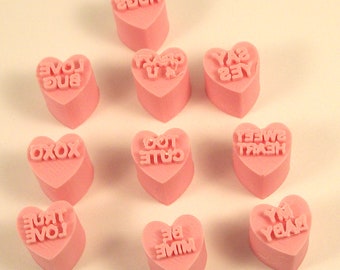 Conversation Heart Stamps - .5inch