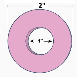 Circle Extruder Disc (2 in) - 1in Circle