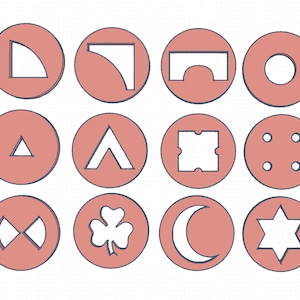 Set #5: Pairs - 12 Extruder Discs