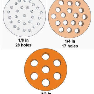 Extruder Die - Set of 3 (Square or Round)