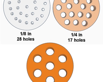 Extruder Die - Set of 3 (Square or Round)