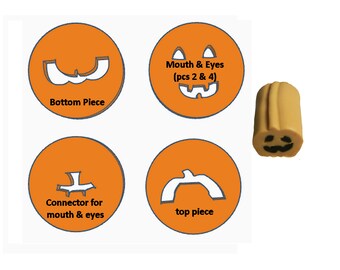 Set #21: Jack-O Face Parts Extruder Discs - 4 Discs