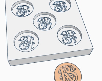 Silicone Mold for 1 Inch Relief Society Logos (5)