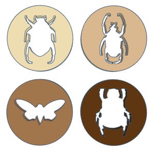 Set #48: Bugs - 4 Extruder Discs