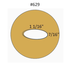 Cup Handle Die #629 for Ceramics - Oval