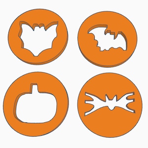 4 Piece Halloween Extruder Disc Set