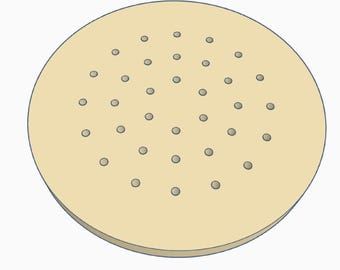Extruder Die - 2in or 57mm - 34 holes at 1/16in