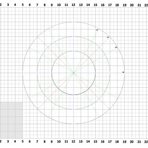 Gridded Mat (Metric) for Accurate Sizing and Cutting