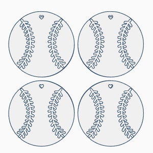 Mold Forms - Softball Keyfobs - Set of 4