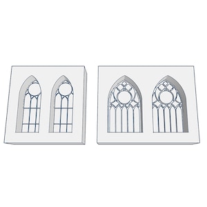 Cathedral Window Silicone Molds