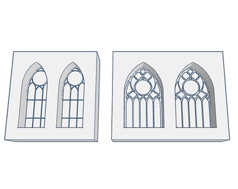 Cathedral Window Silicone Molds