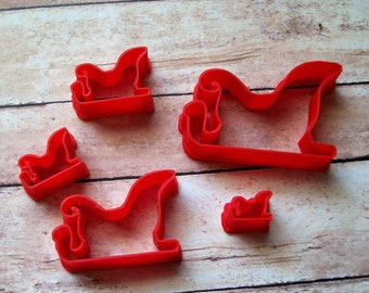 Christmas Sleigh Cookie/Fondant/Clay Cutters